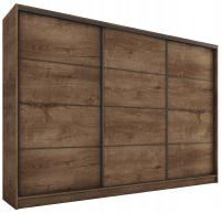 Раздвижной шкаф с выдвижными ящиками 250 см дуб LEFKAS LOFT