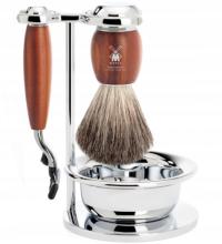 Zestaw do golenia Pędzel Maszynka Miska Gillette Mach3 Muhle Vivo