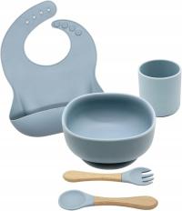 Набор посуды для младенцев, детский силиконовый набор, нескользящий 5 el