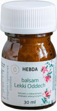 HEBDA легкий дыхательный бальзам для детей с эфирными маслами для груди шеи