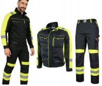 Ubranie robocze komplet roboczy odblaskowy bluza spodnie BHP odblaskowe