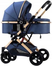 LEKKI Wózek GENERIC 2 w 1 Spacerowy + Gondola Amortyzowany Składany