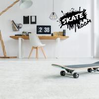 DUŻA Naklejka na ściane Skate room młodzież NAPIS