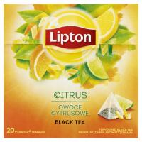 Herbata czarna aromatyzowana Lipton Owoce Cytrusowe piramidki 20 szt. 36g