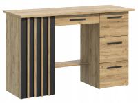 КОМПЬЮТЕРНЫЙ СТОЛ СОВРЕМЕННЫЙ ЛОФТ С ЛАМЕЛЯМИ ШКОЛЬНЫЕ ПРИНАДЛЕЖНОСТИ С ПОЛКОЙ ЯЩИКИ