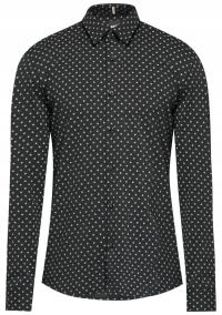 HUGO BOSS koszula męska r. M slim fit elegancka garniturowa czarna
