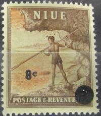 Niue stary znaczek z nadrukiem (7/5