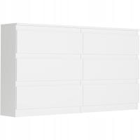 КОМОД 140 СМ БЕЛЫЙ ШКАФ 6 ЯЩИКОВ ПРОИЗВОДИТЕЛЬ RU R-140