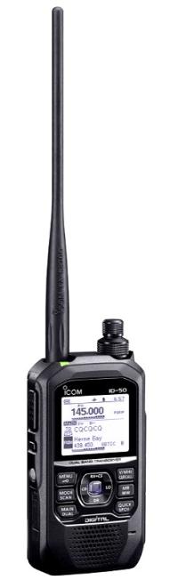 ICOM ID-50E radiotelefon ręczny VHF/UHF z D-STAR, GPS, IPX7 Made in Japan