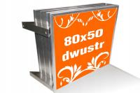 Рекламный световой короб 80X50 двухстенный светодиодный производитель