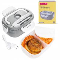 ЭЛЕКТРИЧЕСКИЙ ЛАНЧ-БОКС ТЕРМОС СТОЛОВАЯ ПОСУДА ЗАВТРАК KAMILLE 1,5 Л