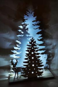 Рождественская елка светодиодный олень рождественское украшение