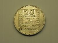 36027/ 20 FRANCS 1933 FRANCJA (SREBRO)