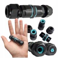 МУФТА ВОЗДУХОНЕПРОНИЦАЕМЫЙ КАБЕЛЬНЫЙ РАЗЪЕМ ДЛЯ ПРОВОДОВ IP68 ПРОЖЕКТОРОВ 3 ПРОВОДА