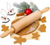 Деревянная мини-скалка для детей 24 см