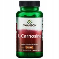 SWANSON L-KARNOZYNA 500mg l-carnosine 60kapsułek DETOX oczyszczanie WĄTROBA