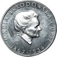 wx 100 złotych 1974 Maria Curie PRÓBA NIKIEL