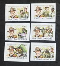 Komory Robert Baden Powell cięte czyste O86.