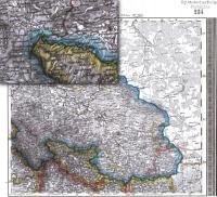 Старая карта 30 Верхняя Силезия Генеральная Германия Центральная Верхняя Силезия 1829-1836 гг.