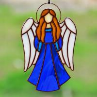 Anioł szklany witrażowy – prezent na Boże Narodzenie