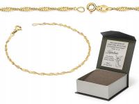 Золотой бриллиантовый браслет 333 Сингапур