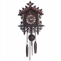 Антикварные деревянные настенные часы с кукушкой в