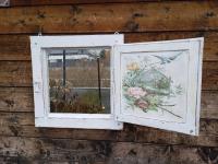 STARE DREWNIANE OKNO LUSTRO , SHABBY CHIC