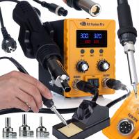 STACJA LUTOWNICZA ROSFIX S2 FUSION PRO 2W1 HOT AIR 760W LCD ESD SPAWARKA