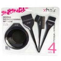 ZESTAW do koloryzacji włosów Pędzelek pędzel i miseczka do farbowania XHAIR