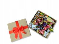 Box Cukierkowy zestaw słodyczy kosz prezentowy PODZIĘKOWANIE GRATULACJE