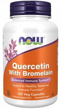 NOW Quercetin with Bromelain Kwercetyna Bromelaina TRAWIENIE ODPORNOŚĆ 120k