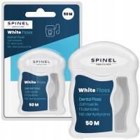 ЗУБНАЯ НИТЬ SPINEL FLOSS WHITE 50M PTFE, ВОЩЕНАЯ НИТЬ