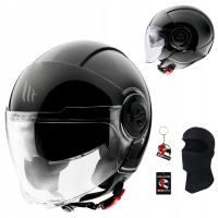 Мотоциклетный шлем MT VIALE SV S SOLID MATT BLACK матовый черный