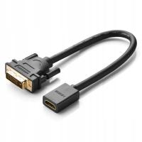 Adapter DVI Ugreen 20118 do HDMI czarny 15 cm