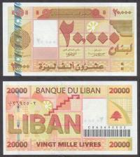 LIBAN 20000 Livres 2004 P-87 UNC