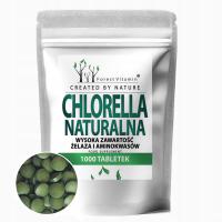 CHLORELLA 100% NATURALNA W TABLETKACH DETOKS WYSOKA ZAWARTOŚĆ CHLOROFILU