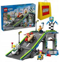 LEGO City 60460 Bez granic: tor z rampami dla wyścigówek + TORBA LEGO