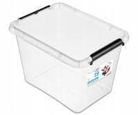 MOXOM Pojemnik Organizer Pudełko z pokrywą 19L SimpleStore 1532