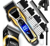 Профессиональная машинка для стрижки волос Kemei триммер для бороды для подарка