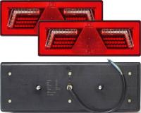 2X СВЕТОДИОДНЫЙ ЗАДНИЙ ФОНАРЬ В СБОРЕ НЕОНОВЫЙ ПОЛУПРИЦЕП ТРЕУГОЛЬНИК