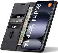 Etui z klapką Koanni do Xiaomi Redmi Note 14 5G czarny