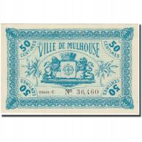 Francja, Mulhouse, 50 Centimes, 1918, Emission Mun