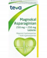Teva Magnokal Asparaginian 250 mg + 250 mg 50 tabletek