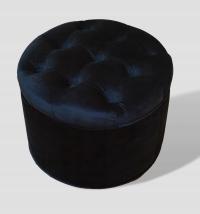 Новый круглый глубокий стеганый пуф 50 см.