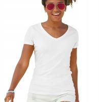 FRUIT-Женская футболка с V-образным вырезом vw white L