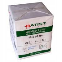 Kompresy gazowe niejałowe 10 x 10 8W 17N a 100 szt