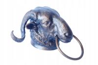 Muflon żeliwna figura kołatka do powieszenia