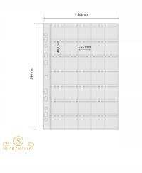 Страница для КЛАССЕРА на 35 монет А4 универсальная