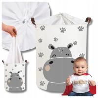 Pojemnik na zabawki klocki SIPO organizer pudełko kosz HIPPO zamykany