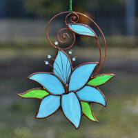 Lilia kwiatek witrażowy